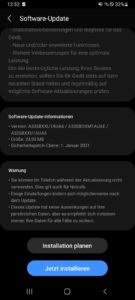Samsung Galaxy A32 5G Testbericht Screenshot System 1
