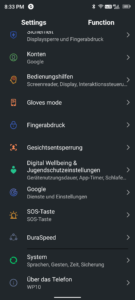 oukitel wp10 android settings