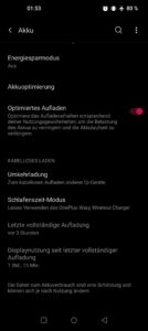 OnePlus 9 Pro Test Screenshot Aufladen 2