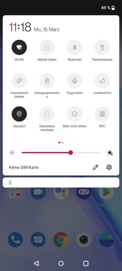 OnePlus 9 Test Screenshots System 1