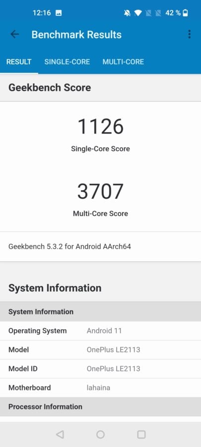 OnePlus 9 Testbericht Screenshot Benchmarks 2