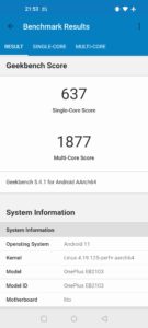 OnePlus Nord CE Test Screenshot Benchmark 3