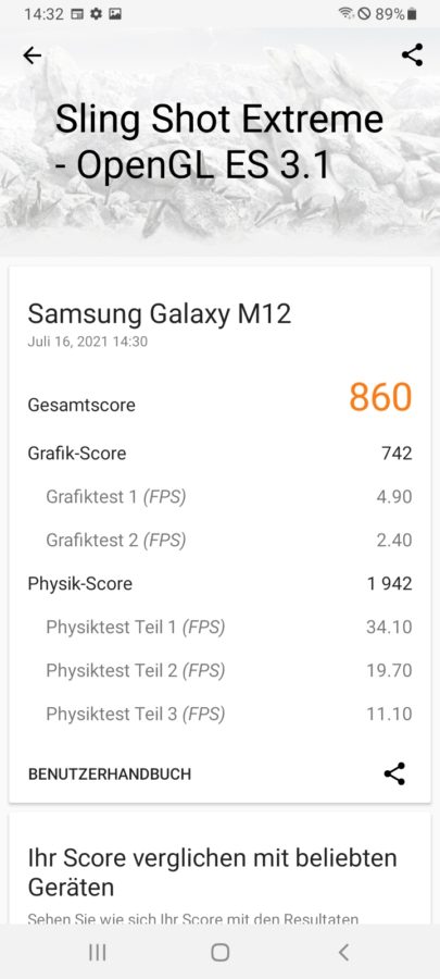 Samsung galaxy m12 16 143237 3DMark
