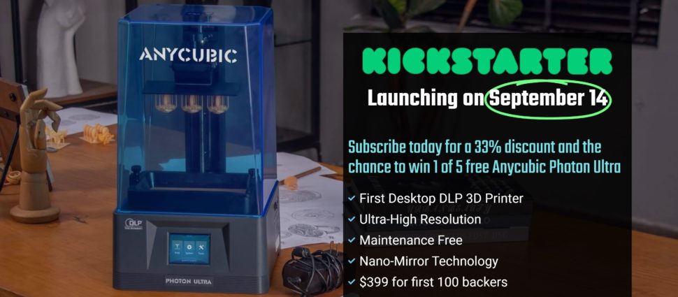 Anycubic Photon Ultra 3D Drucker Kickstarter