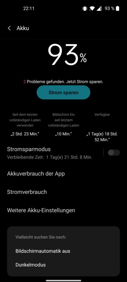OnePlus Nord 2 Test Screenshot System 7
