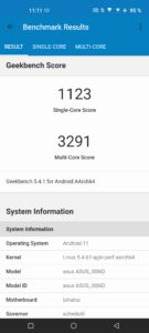 Asus ZenFone 8 Test Benchmark Geekbench