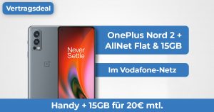 OnePlus Nord 2 15GB Angebot Vodafone Featured Banner