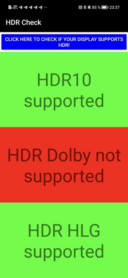 Honor 50 HDR Support