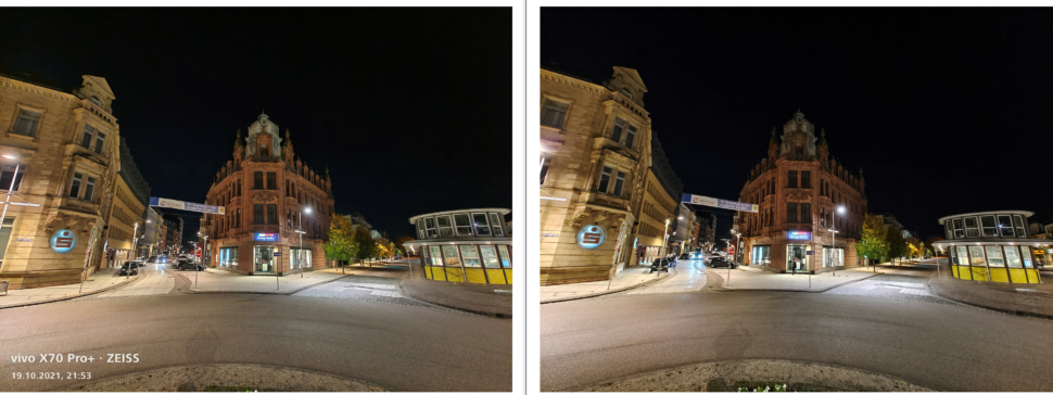 Kameravergleich Vivo X70 Pro vs IQOO 8 Pro Ultraweitwinkel Nacht 2