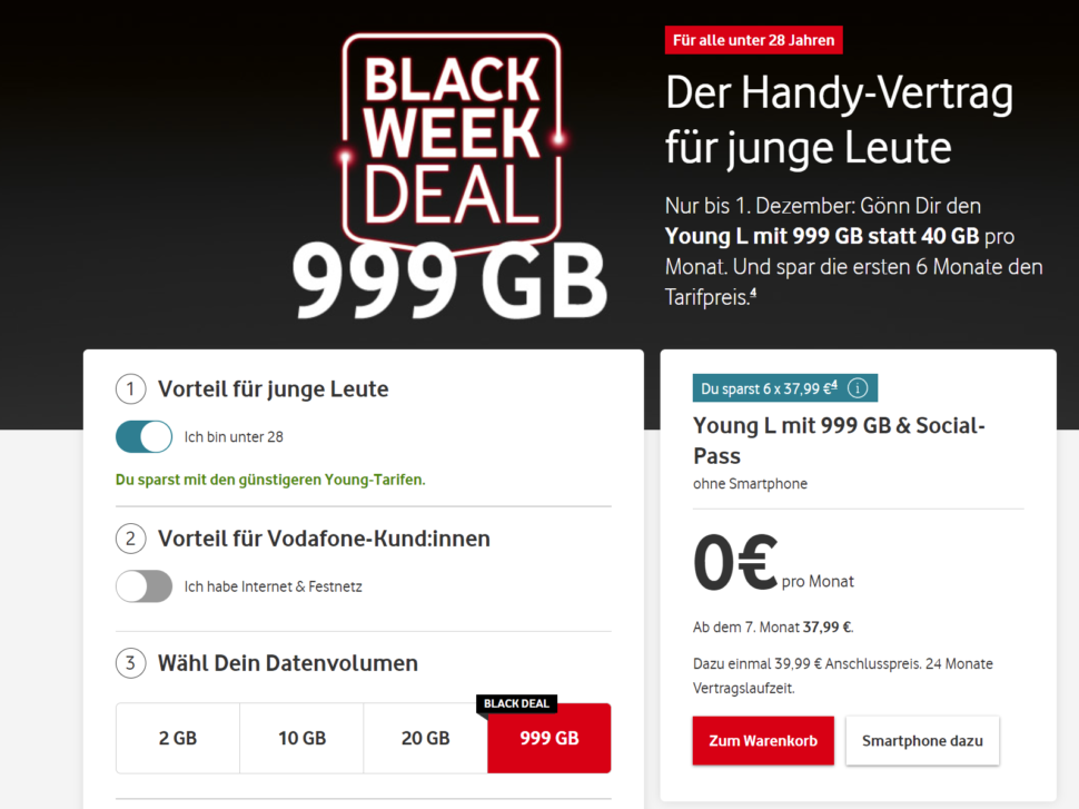 Black Week Deal Vodafone