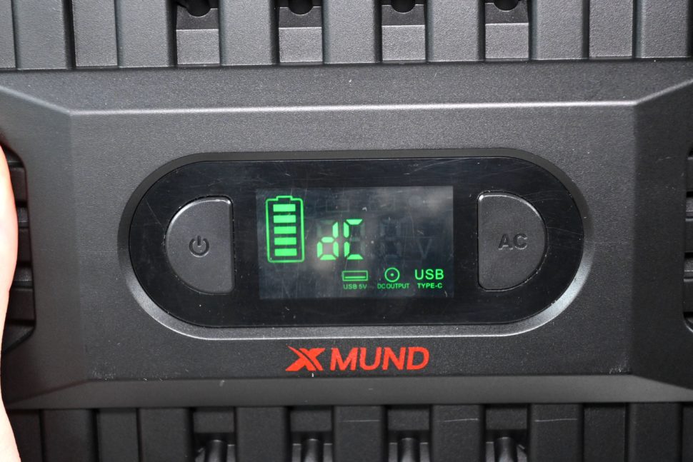 XMUND XD PS1 Power Station display