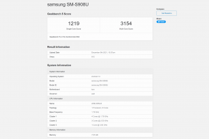 Samsung S22 Snapdragon 8 Gen1 Geekbench 5