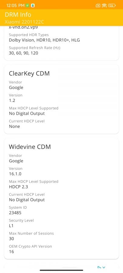 Widewine L1 Xiaomi 12 Pro DRM Netflix Disney Amazon Prime Video 1