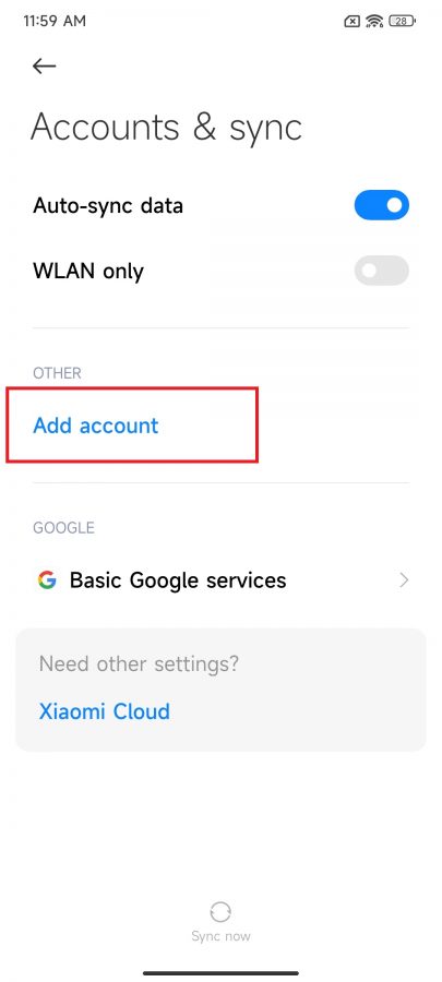 Xiaomi 12 Google Account Anmeldung 3