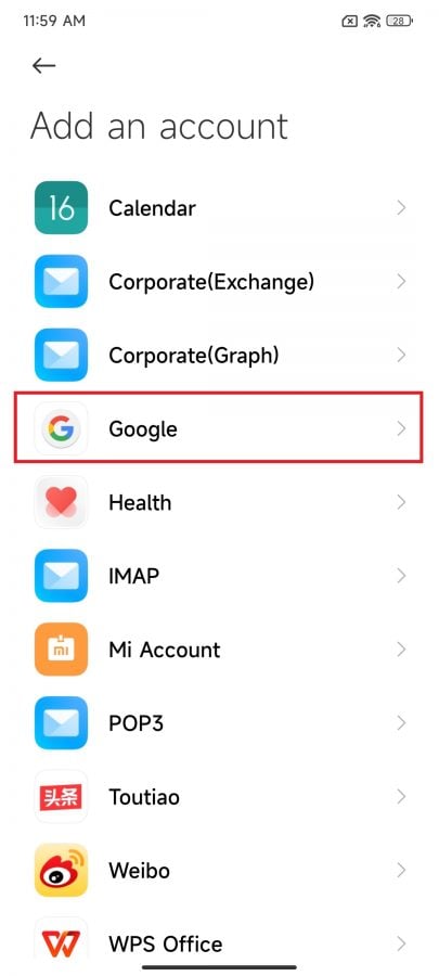 Xiaomi 12 Google Account Anmeldung 4