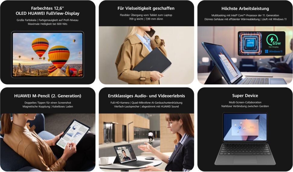 Huawei MateBook E vorgestellt Features