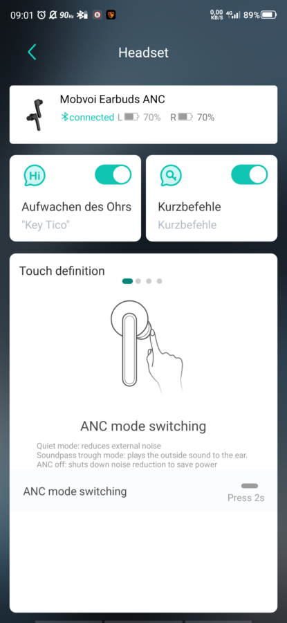 Mobvoi Earbuds ANC Test App9