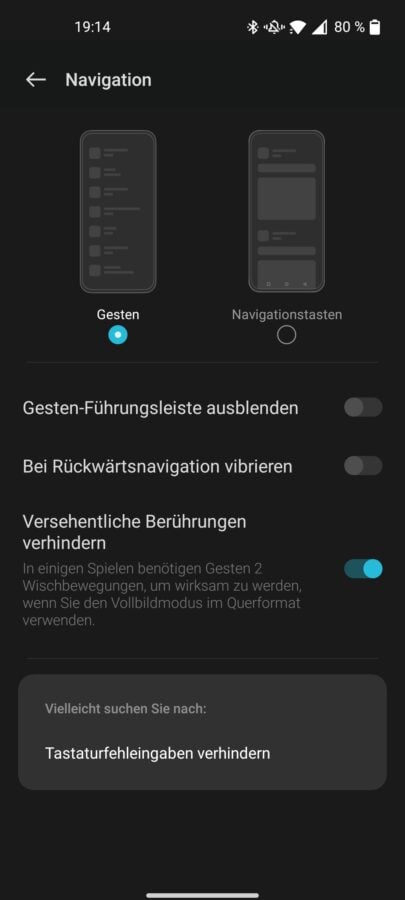 OnePlus Nord CE 2 Test Screenshot Bedienung