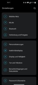 OnePlus Nord CE 2 Test Screenshot Einstellungen