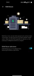 OnePlus Nord CE 2 Test Screenshot RAM Boost