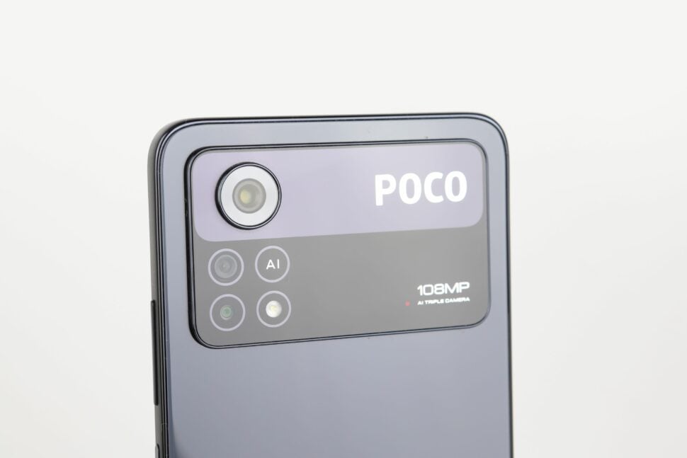 Poco X4 Pro Beschriftung Rueckseite 1