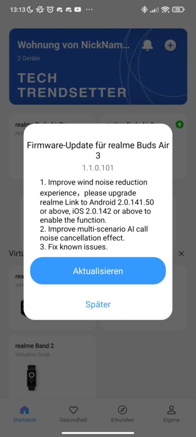 Realme Buds Air 3 Test App 10