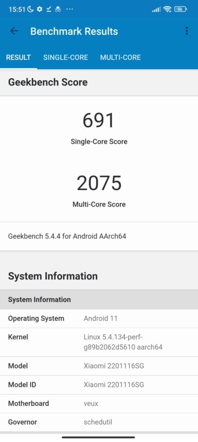 Redmi Note 11 Pro 5G Benchmarks 1