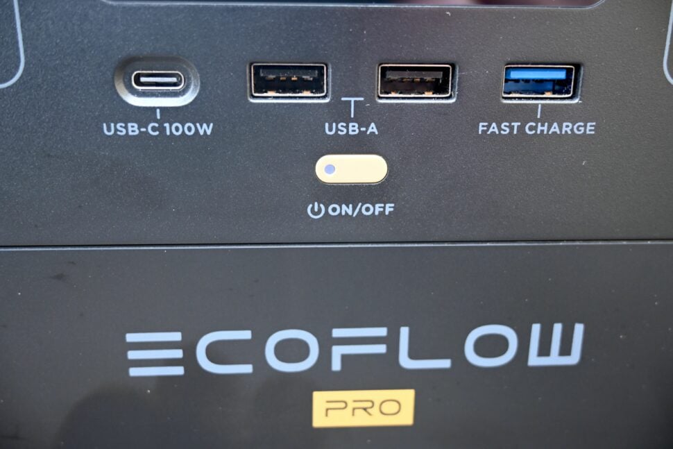 EcoFlow River Pro Test USB Anschluesse