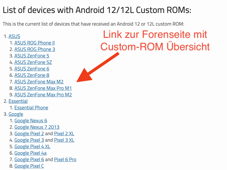 Android 12 Custom ROM Devices