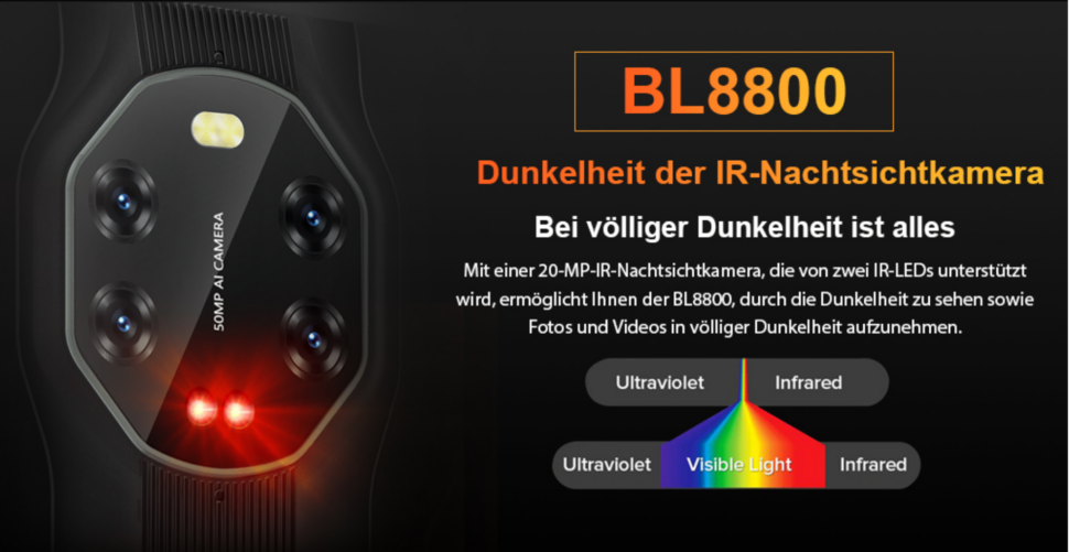 Blackview BL8800 IR Kamera