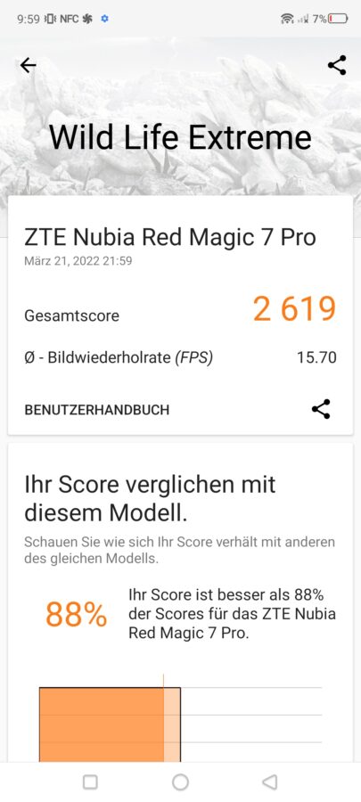 Nubia Red Magic 7 Pro UI 6