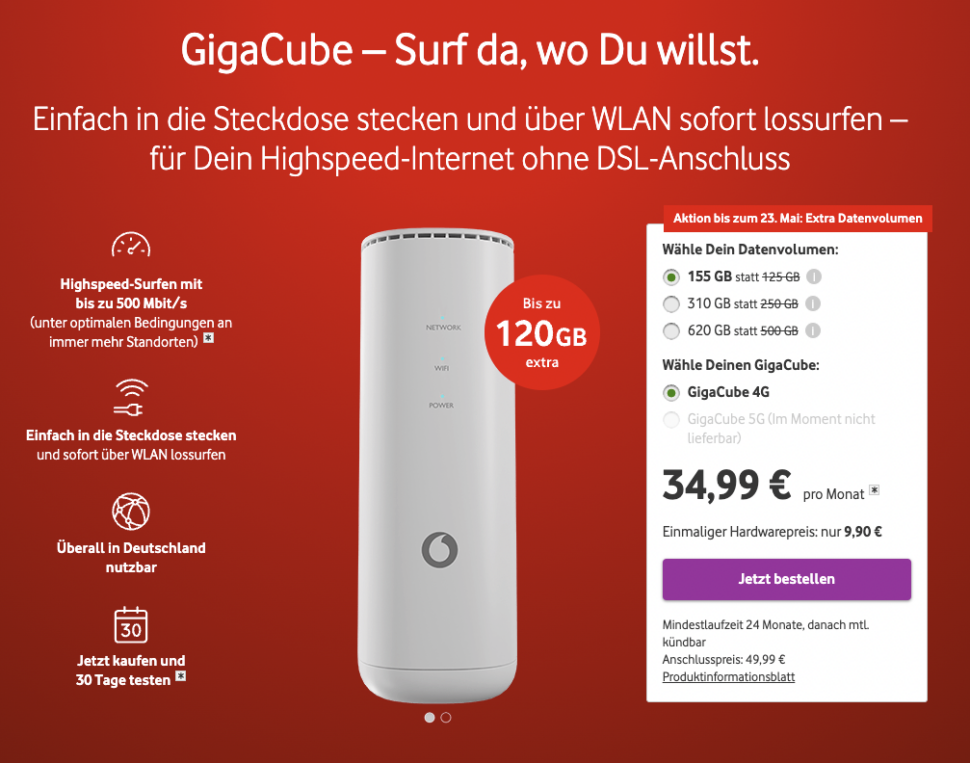Vodafone Gigacube 