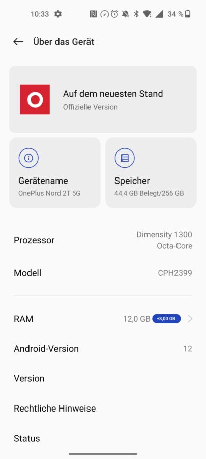 Oxygen OS Color OS System OnePlus Nord 2T 3
