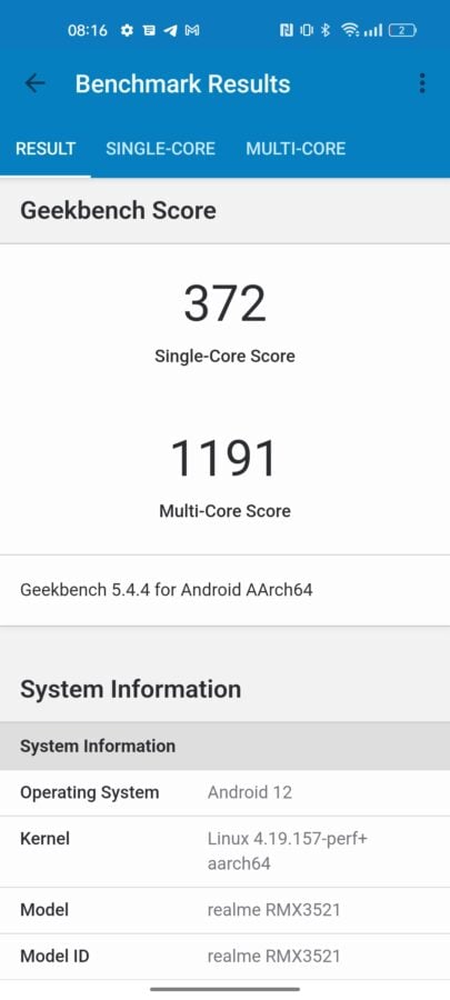 Realme 9 4G Benchmarks 2