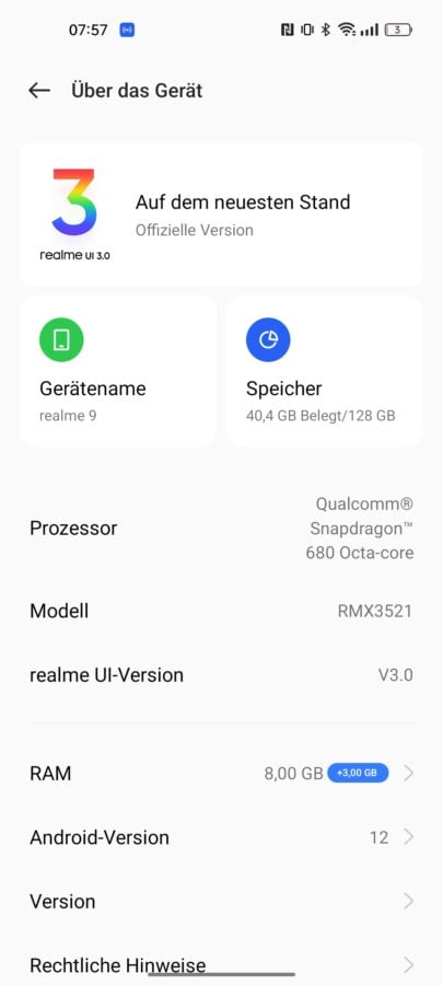 Realme UI System 3 9 4G 3