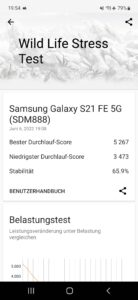 Samsung S21 FE Test Screenshot Throtteling 2