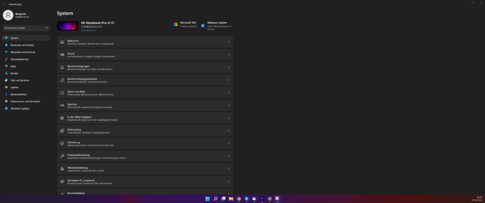 Windows 11 Screenshot Einstellungen