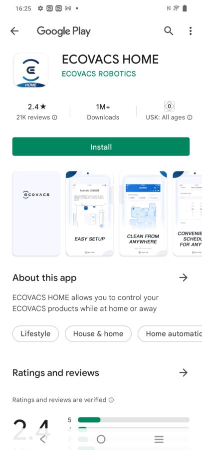 Ecovacs Deebot T9 AIVI App Test 1