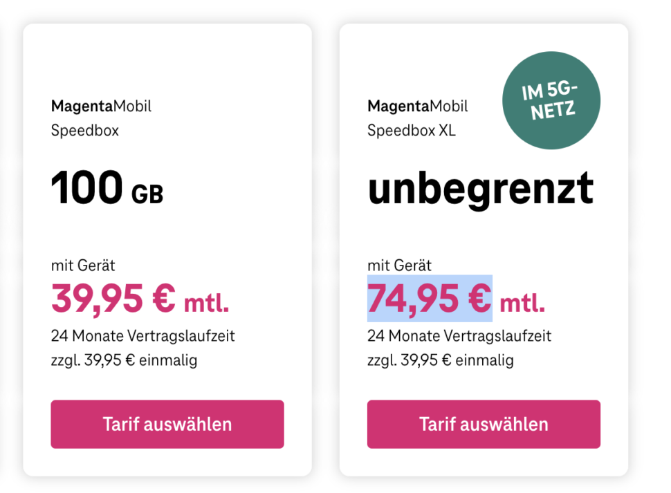 Telekom Magenta Mobile Speedbox 2023