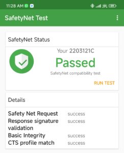 Xiaomi 12S Ultra Safetynet e1658833712331