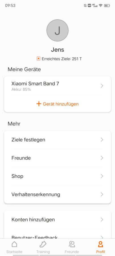 Xiaomi Mi Band 7 Zepp Life 13