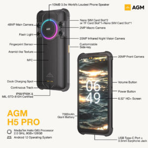 AGM H5 Pro vorgestellt Key
