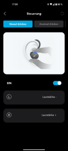 Soundcore Sport X10 Test Screenshot Funktionen App 2