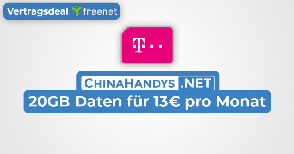 Freenet Telekom 20GB August 2022 Vertrag Beitragsbild