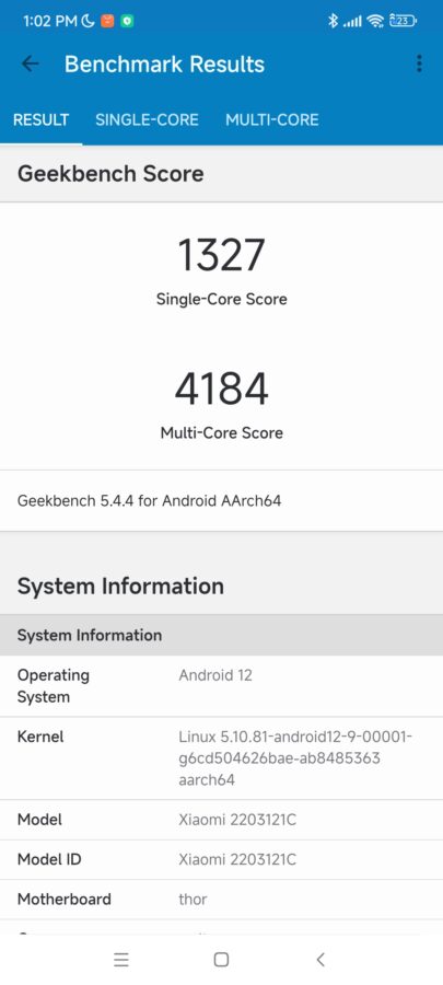 Xiaomi 12S Ultra Benchmarks 2