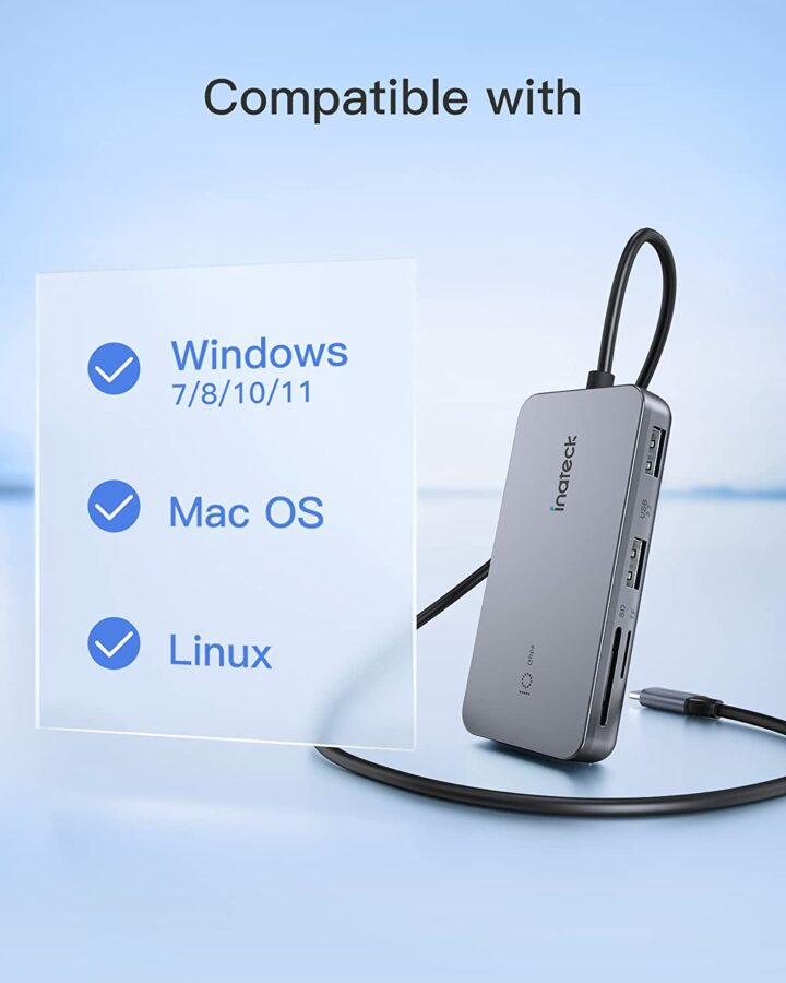 Inateck HB2027 7 Anschluesse USB C Hub Test Compatiblity