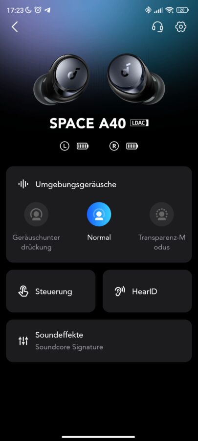 Soundcore Space A40 Test App 16