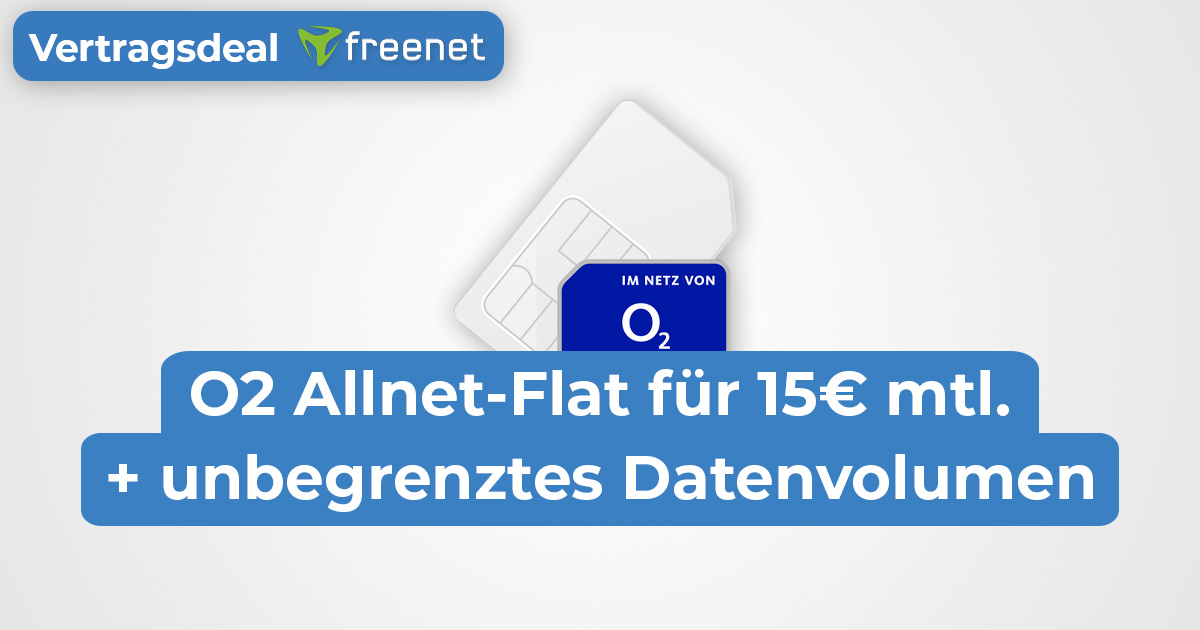 Freenet O2 unlimited September 2022 Vertrag Deal Beitragsbild