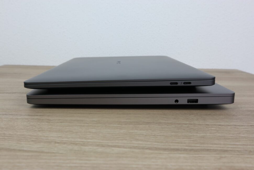 Xiaomi und Redmi Book Groessenvergleich 3