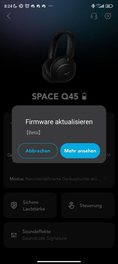 Soundcore Space Q45 Test App 14